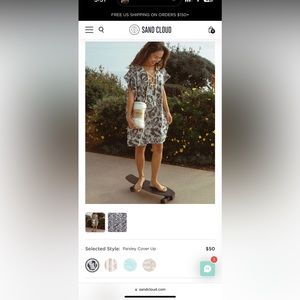 Sand Cloud Paisley Cover Up - Never Worn